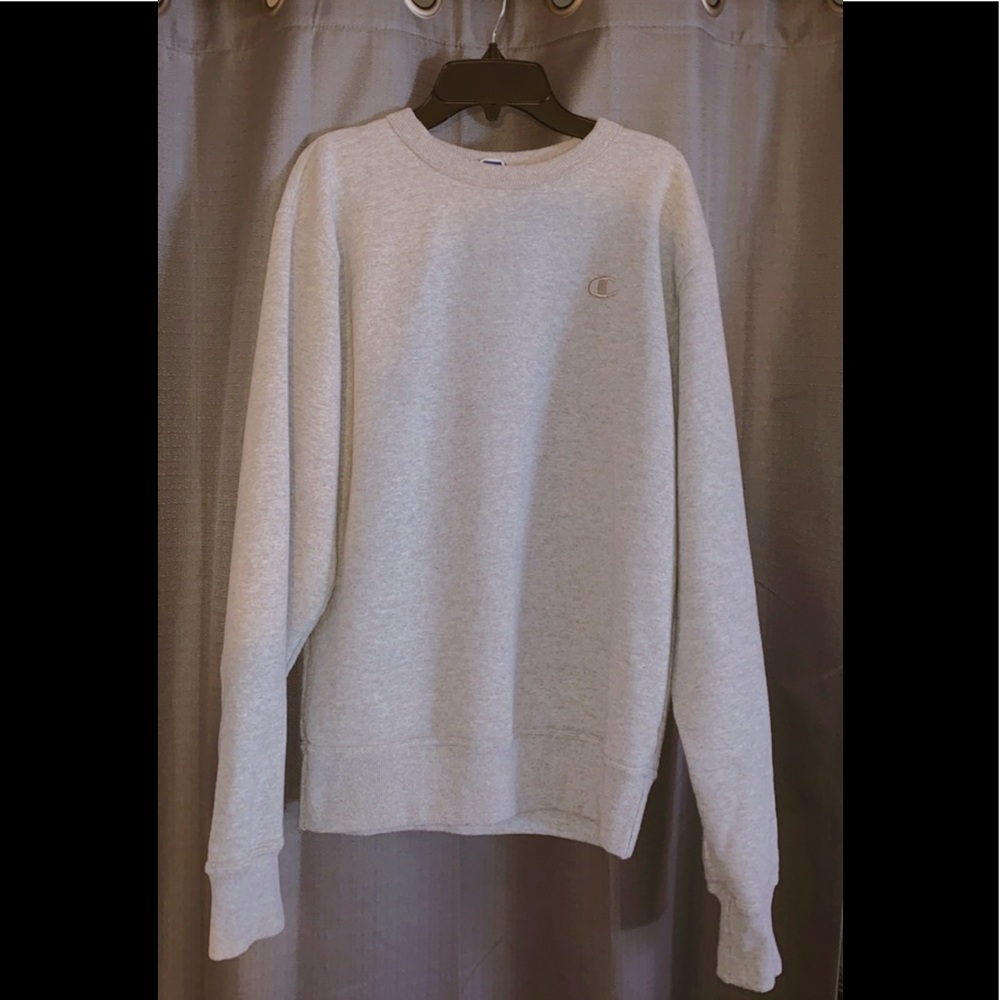 champion grey pullover